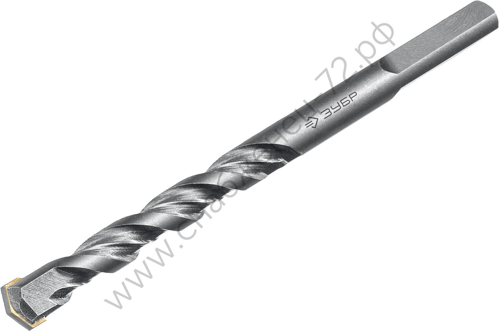 ЗУБР ПРОФЕССИОНАЛ 4 x 75 мм сверло по бетону усиленное, 3-х гранный хвостовик