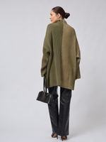 Свитер оверсайз двухцветный