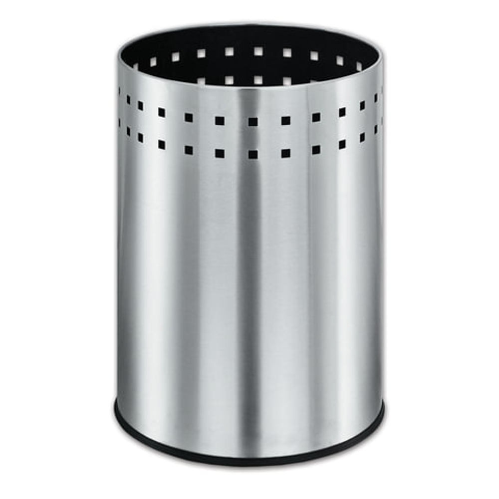 Урна-корзина для мусора 12 литров "Bionic", МАТОВАЯ, перфорированная, LAIMA