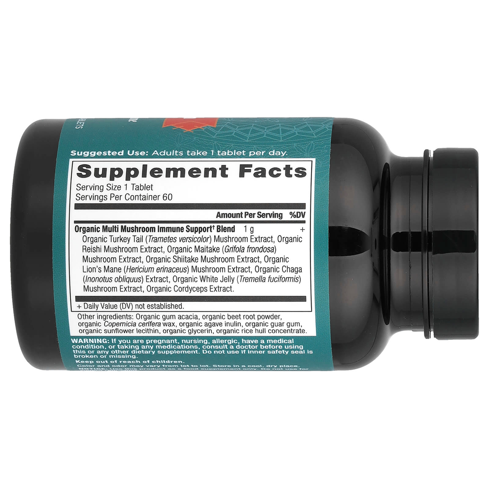 Ancient Nutrition, Multi Mushroom, ежедневная защита иммунитета, 60 таблеток