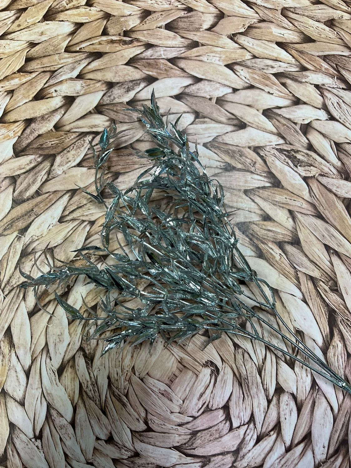 Кустик декоративный №3 35см цвет серебро