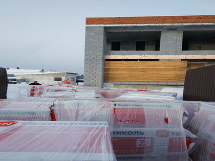 Монтаж плоской кровли из ПВХ мембраны на коттедже в г. Екатеринбург, ул. Майская 27