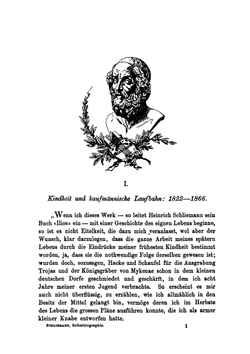Heinrich Schliemann's Selbstbiographie. Bis Zu Seinem Tode Vervollständigt | S. Schliemann; H. Schliemann