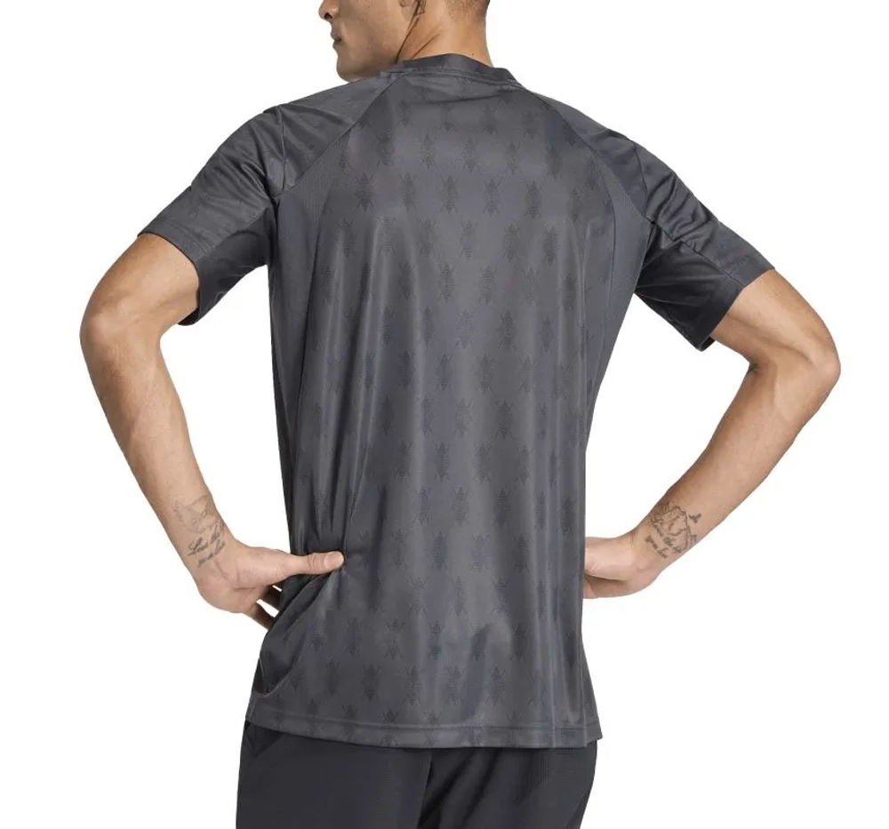 Теннисная футболка Adidas Club Climacool Graphic - carbon/black