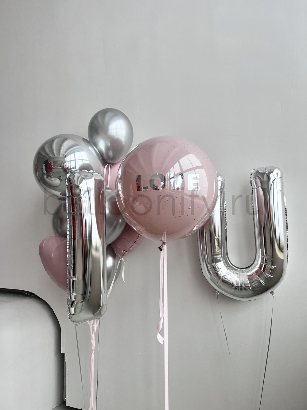 Набор шаров "I Love U"