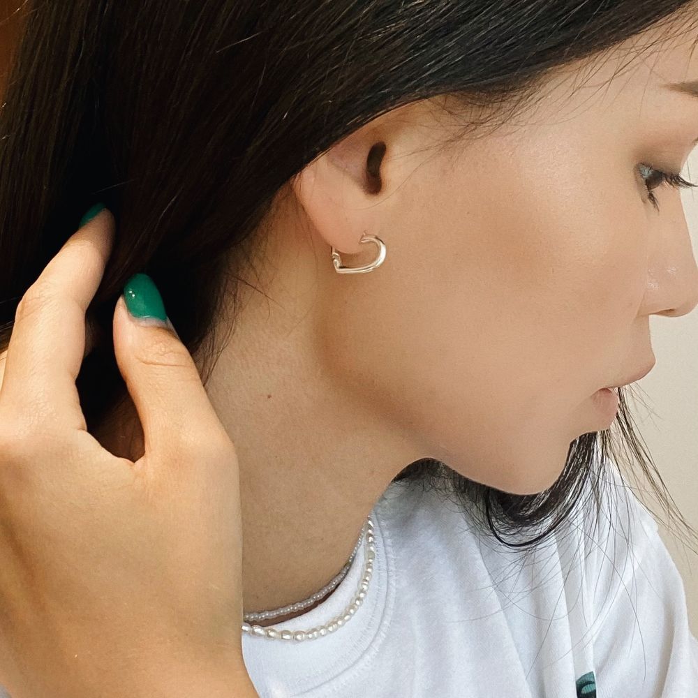 Серьги Poly Heart