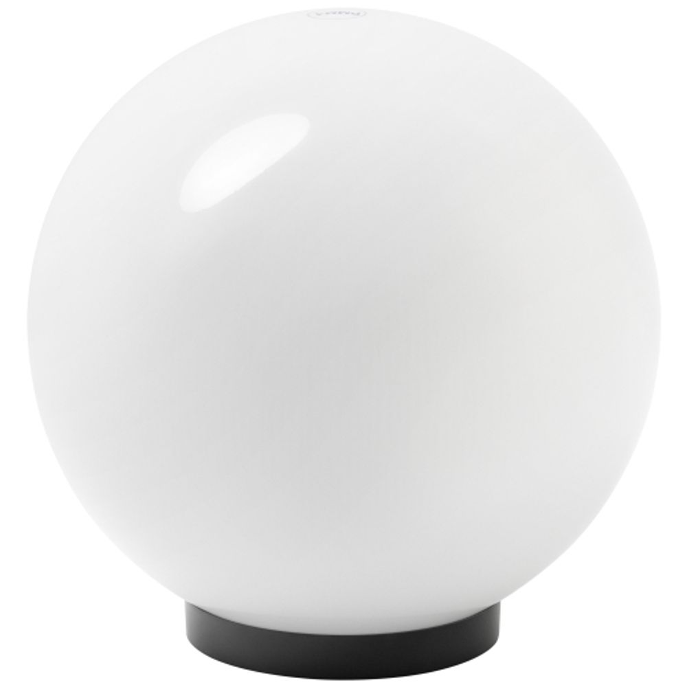 Садово-парковый светильник ЭРА НТУ 02-60-251 шар опаловый призма на опору / кронштейн IP44 Е27 max60Вт d250mm | Садово-парковые светильники