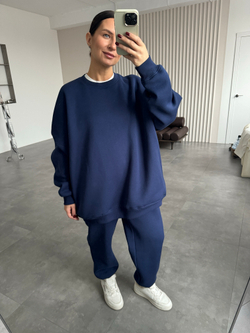 Костюм утепленный темно-синий