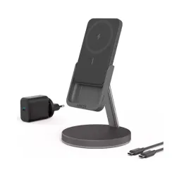 Anker MagGo 2-1 Magnetic Wireless Charger Black