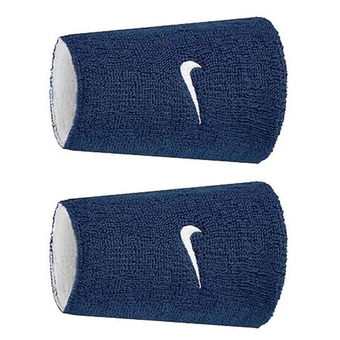 Напульсник теннисный Nike Swoosh Double Wide Reversible 2P - royal blue/white
