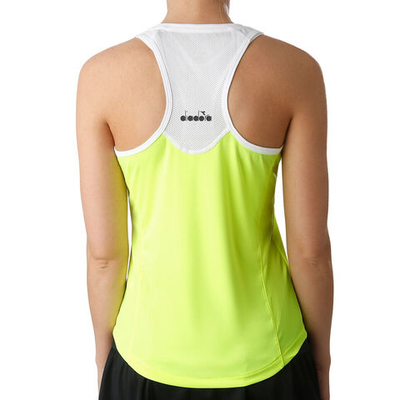 Женская теннисная майка Diadora Court Tank Top Women - Neon Yellow, White