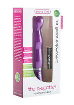 Фиолетовый вибратор с выпуклой головкойThe G-Spotter - 17,2 см. (Цвет: фиолетовый)