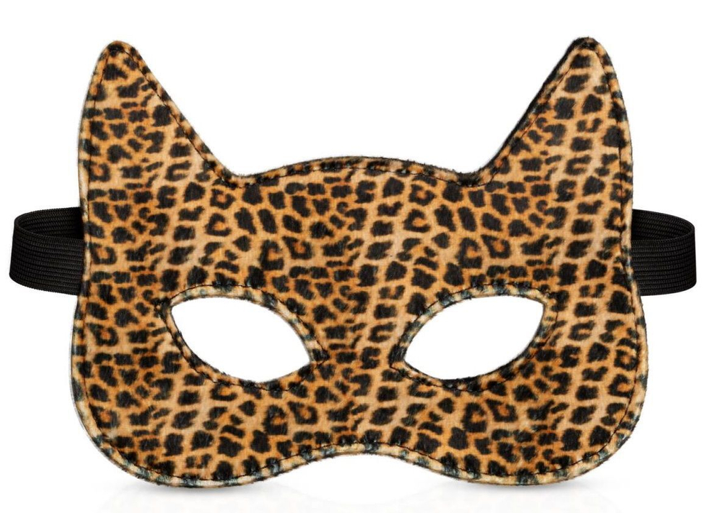 Стильный БДСМ-набор Gato 8-piece Set в анималистическом дизайне (Цвет: черный с леопардовым)