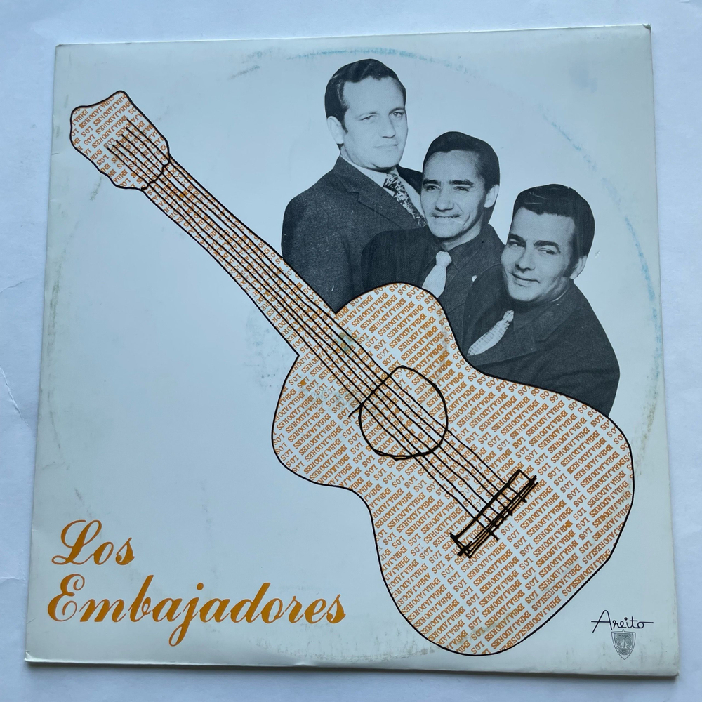 Винтажная виниловая пластинка LP Los Embajadores Кубинская Гитара (Куба 1975)