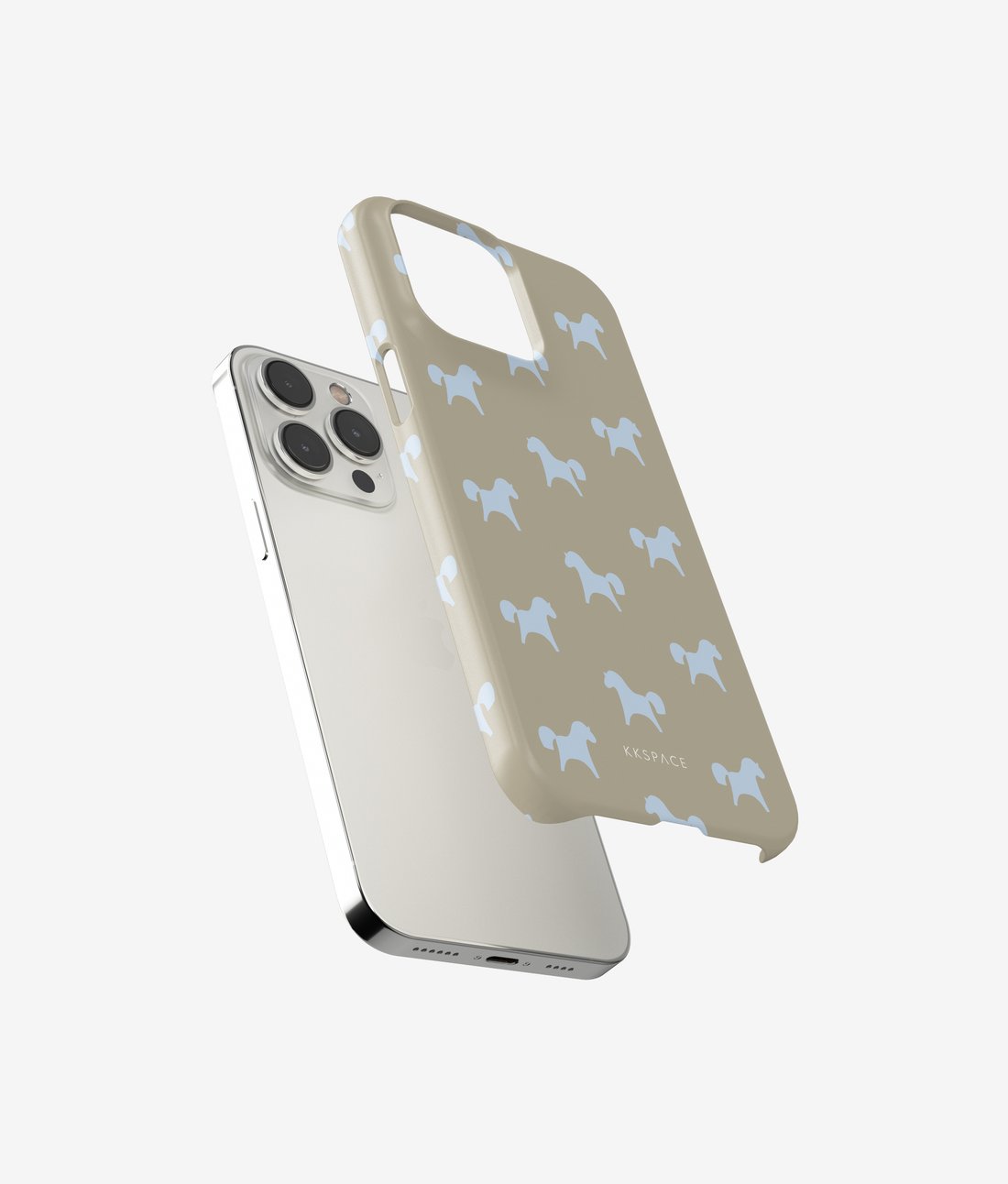 Чехол PONY (бежевый) для iPhone