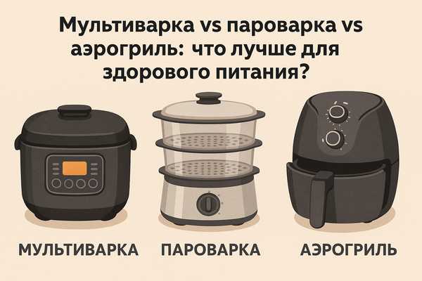 Мультиварка vs пароварка vs аэрогриль: что лучше для здорового питания?