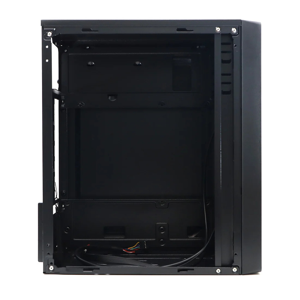 Корпус BaseTech M3402, Без БП, mATX, чёрный, 2xUSB2 (BT-M3402-B)