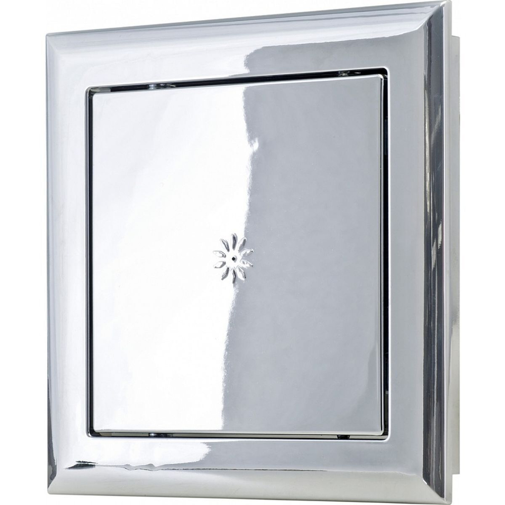 Лючок вентиляционный пластик, 200х200 мм, хром, Event, AD2020