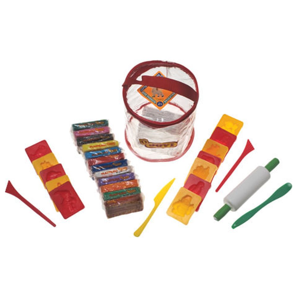 Пластилин JOVI (Испания), набор, 12 цветов, 600 г, 12 формочек, 3 стека, скалка, в контейнере, 340