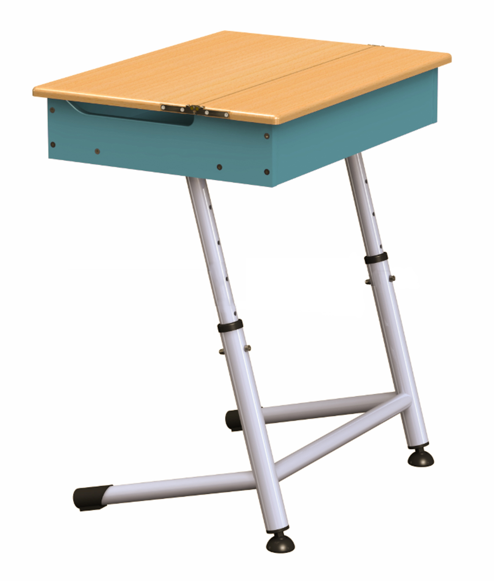 Парта Премьера 1Р одноместная с ящиком, регулируемая