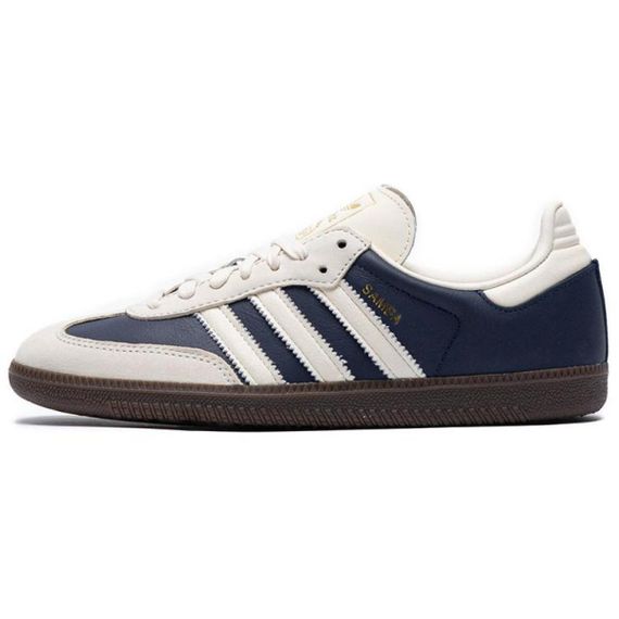 Кроссовки adidas originals SAMBA OG для скейтборда Белые и синие Женские