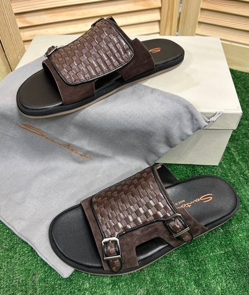 Шлепанцы Santoni, арт. 705972