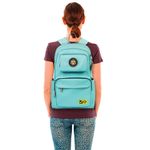 Рюкзак BRAUBERG LIGHT молодежный, с отделением для ноутбука, нагрудный ремешок, мятный, 47х31х13 см, 270298, 227077