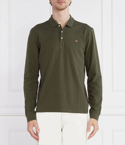 Поло EALIS LS Napapijri - зеленый(NP0A4GJY)