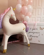 Фигура Ход 38" Нежный единорог, Сатин Fl