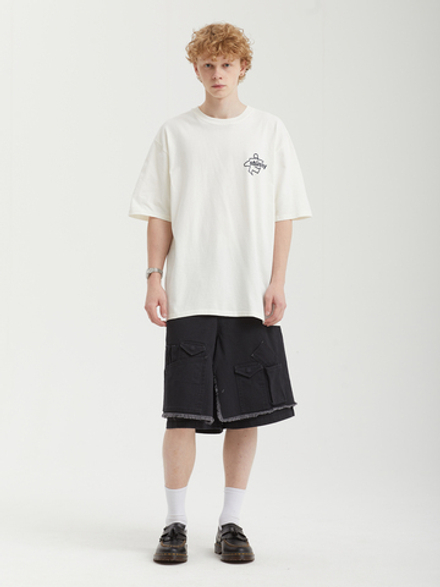 Мужские Шорты Washed Layered Cargo Skirt