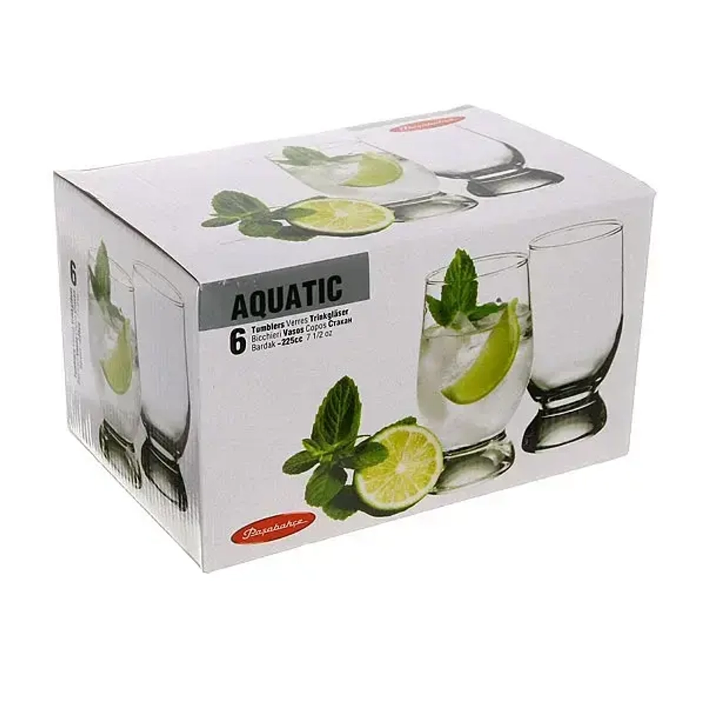 Набор стаканов 6шт 225мл «Акватик» 42972