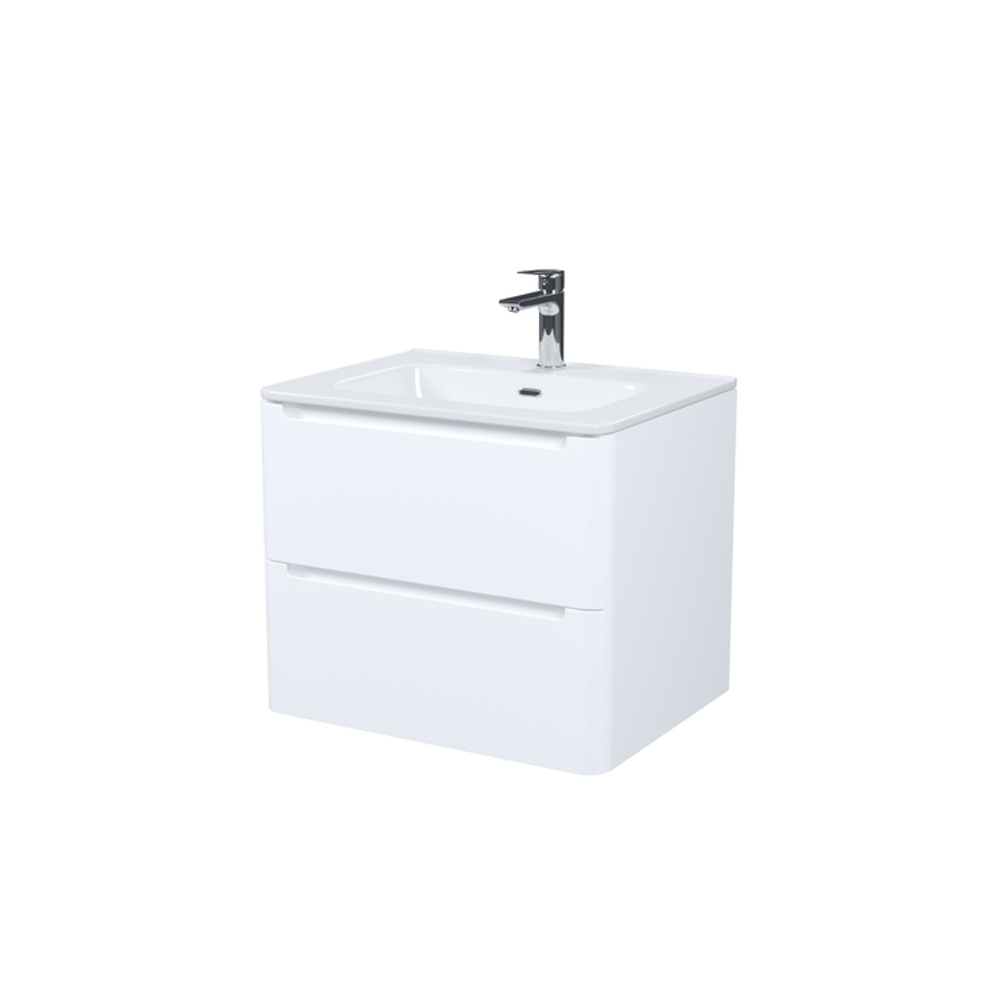 Тумба с умывальником IDDIS Edifice, подвесная, 60 см, белая, EDI60W0i95K