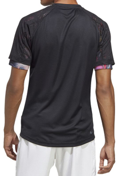 Мужская теннисная футболка Adidas Melbourne Ergo Tennis Heat Rdy Raglan Tee - black