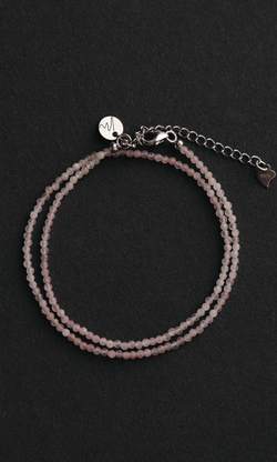 Чокер "Memo about Love&Luck" из розового кварца 33-38 см