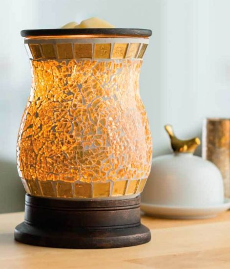 Аромасветильник настольный Позолоченное стекло, Candle Warmers