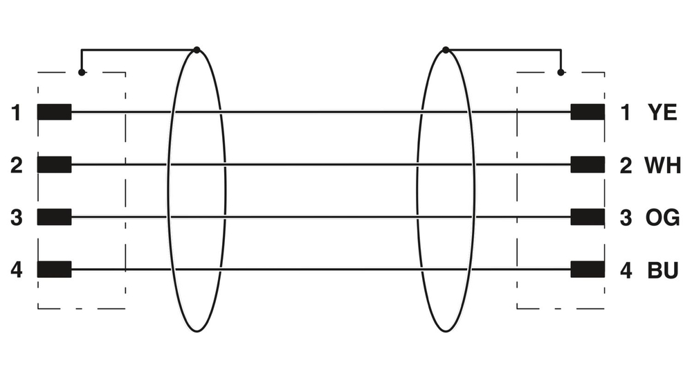 1038729 - NBC-M12MSD/ 1,0-93C/M12MSD - Сетевой кабель