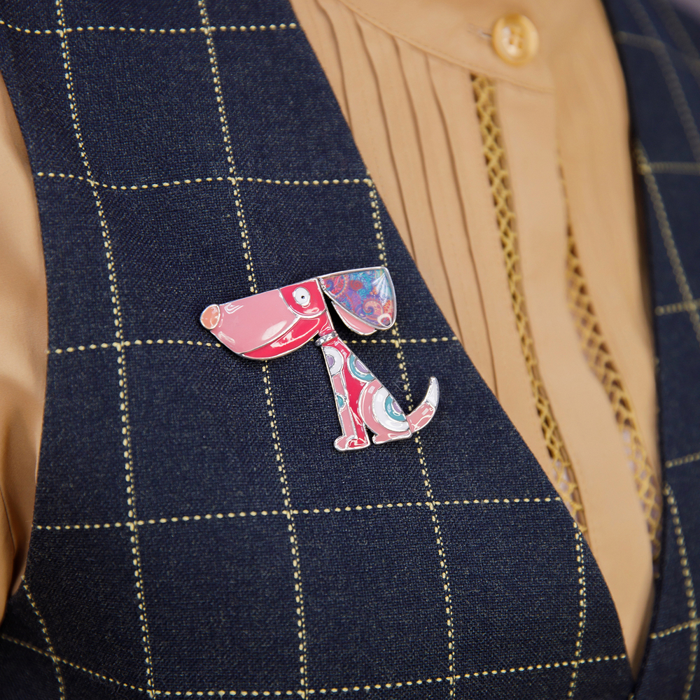 Брошь Shadore Собака XZ2291.7 R/S