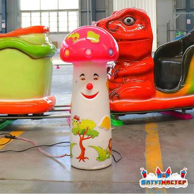 Аттракцион рельсовый для детей «ДиноОстров», 3 кабинки