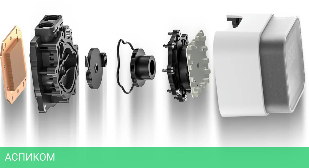 Система жидкостного охлаждения для процессора DeepCool LQ240 WH (R-LQ240-WHDSMC-G-1)