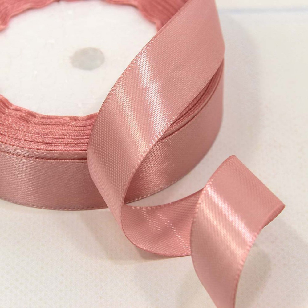 Лента Атласная 2см х 28м Сатин (Розовый)