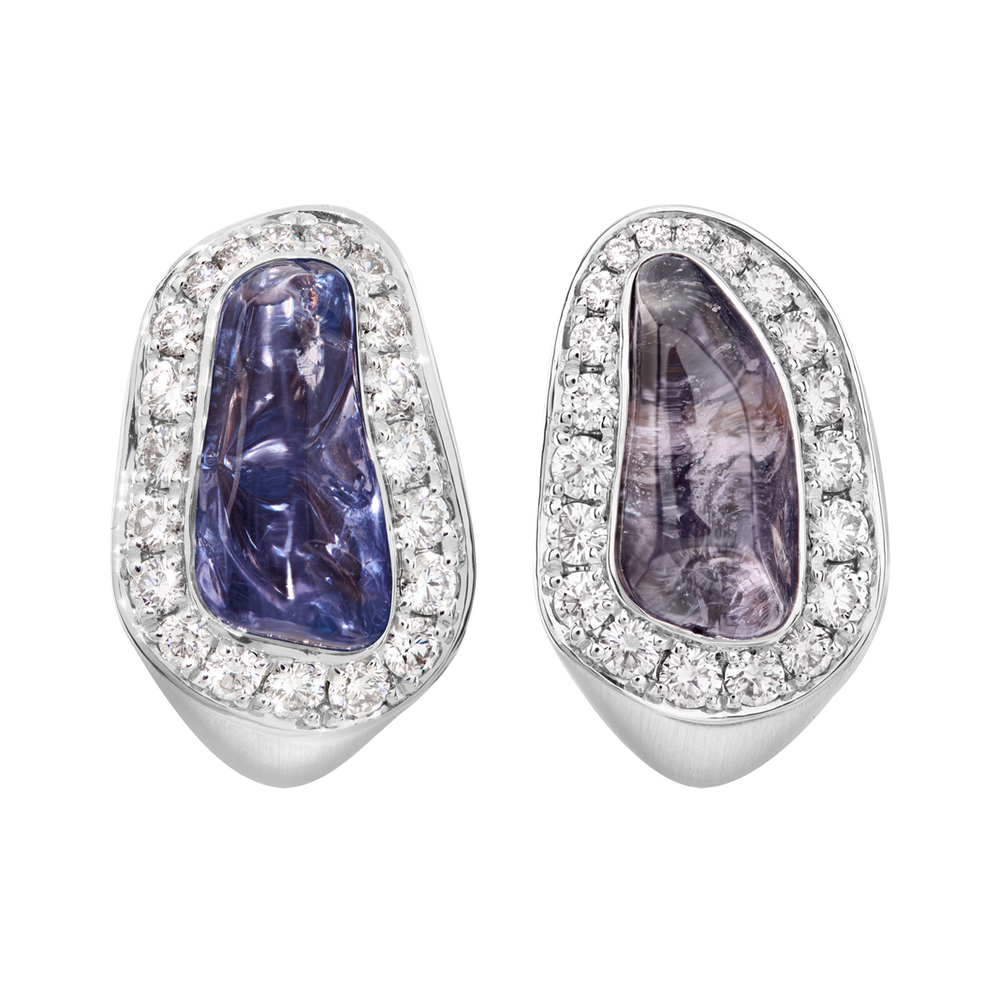 Серьги со Шпинелью и Бриллиантами, E0033-26/1