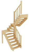 Лестница деревянная К-033м