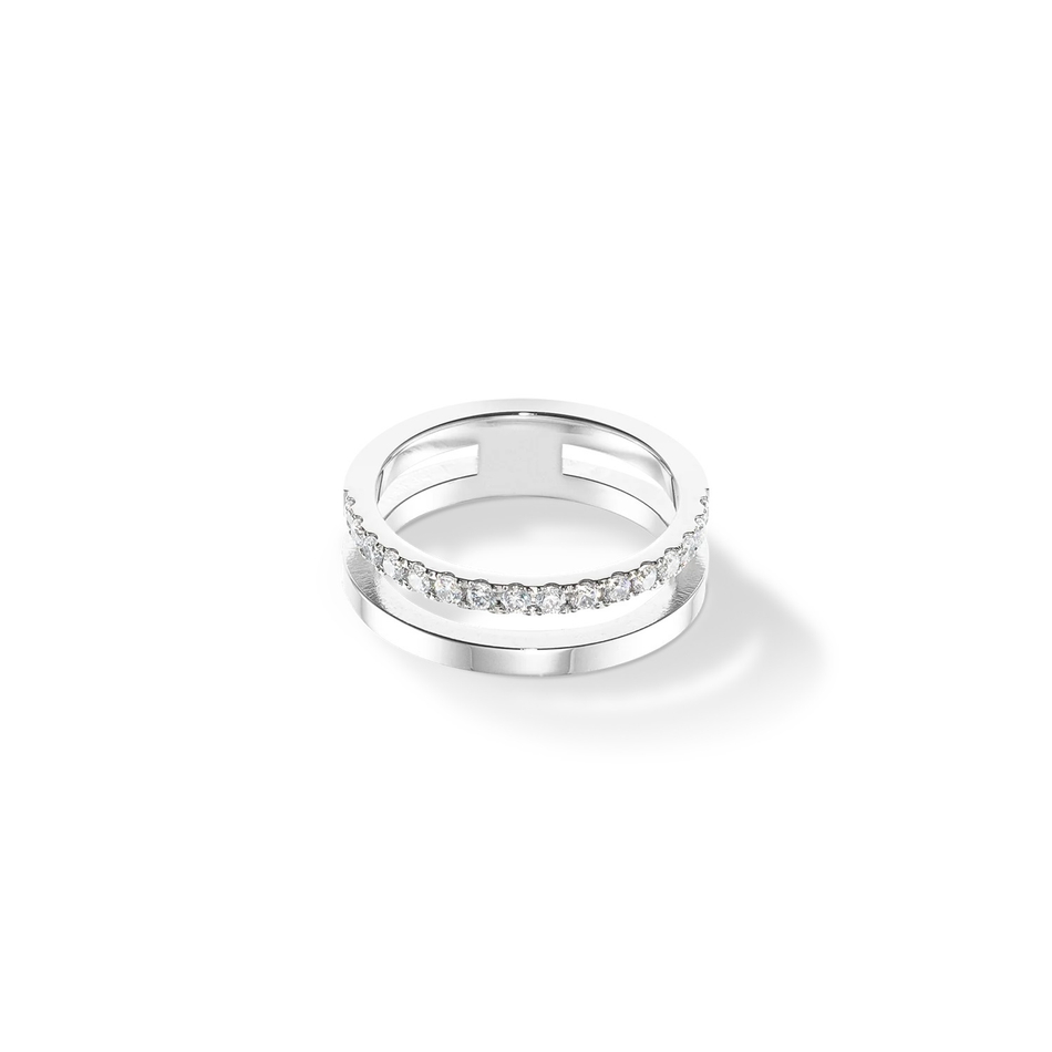 Кольцо Coeur de Lion Crystal-Silver 0136/40-1817 58