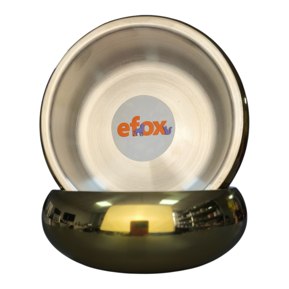 Миска "efox" для питомцев из нержавеющей стали, форма чаша