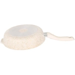 Сковорода глубокая 26см с ручкой «Грация» (белый/золото) сгбз260а