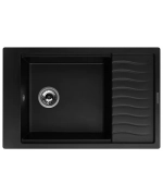 Кухонная мойка Kuppersberg MILA 1B1D BLACK METALLIC фото 