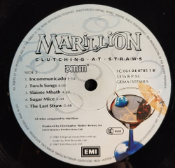 Винтажная виниловая пластинка LP Marillion Clutching At Straws (Germany 1987)