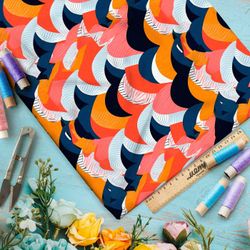 Ткань премиум дюспо ретро штрихи элегантности