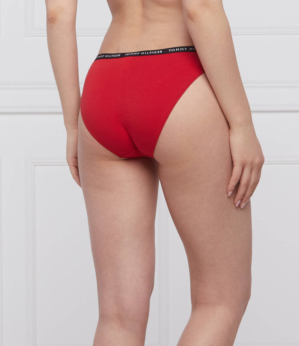 трусики 3 пары Tommy Hilfiger - красный(UW0UW02828)