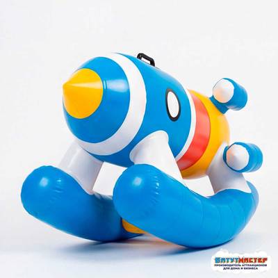 Качалка в игровую комнату «Космическая ракета», 2×0,7×1,4 м